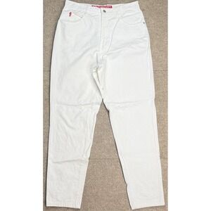 No Excuses Tough Jeans Women's 5 Pocket White Denim‎ Jeans Size 15/15